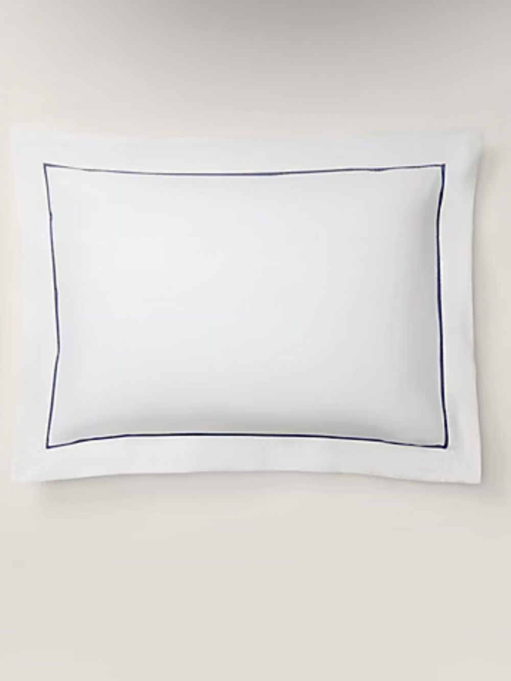 Ralph Lauren Home Organic Cotton Percale Palmer Sham King Size Polo Navy Luxury